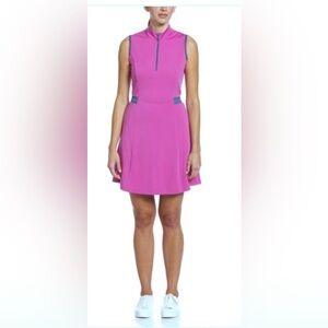 NWT! PGA Tour Pink Sleeveless Dress. Purple Orchid color. Pockets!